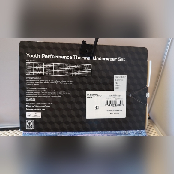 Youth Performance Thermal Underwear Set Athletic Works Girls Purple Pink - Picture 2 of 8